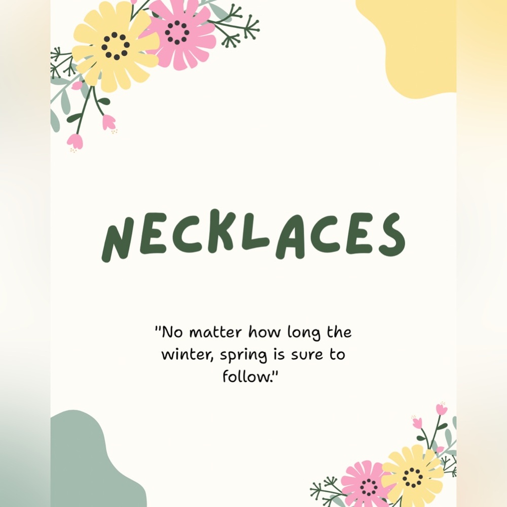 Necklaces 🌼